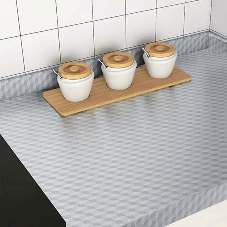 Kitchen Backsplash Wallpaper Stickers Cabinet Sticker Kitchen Self Adhesive Kitchen Aluminum Foil Stickers Oil Proof Waterproof detail 4