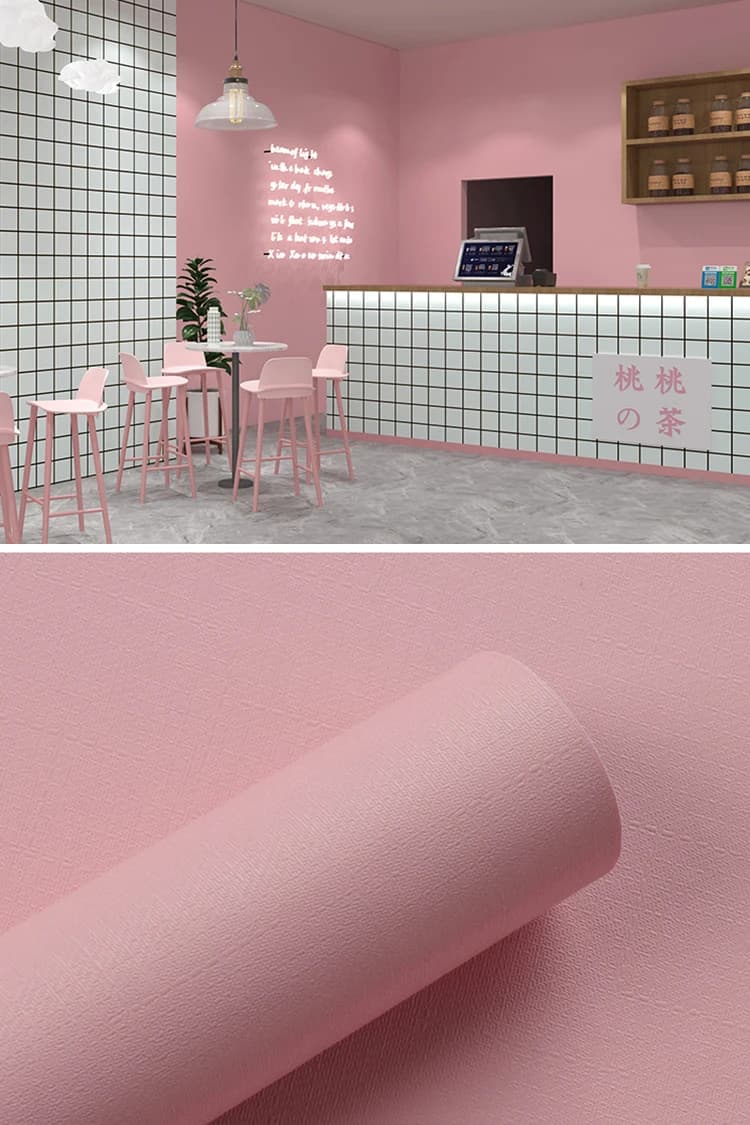 Peel and Stick Wall Paper Sticker Shop Removable Pvc Self Adhesive Wallpaper Modern Design for House Restaurant Home Decoration detail 5