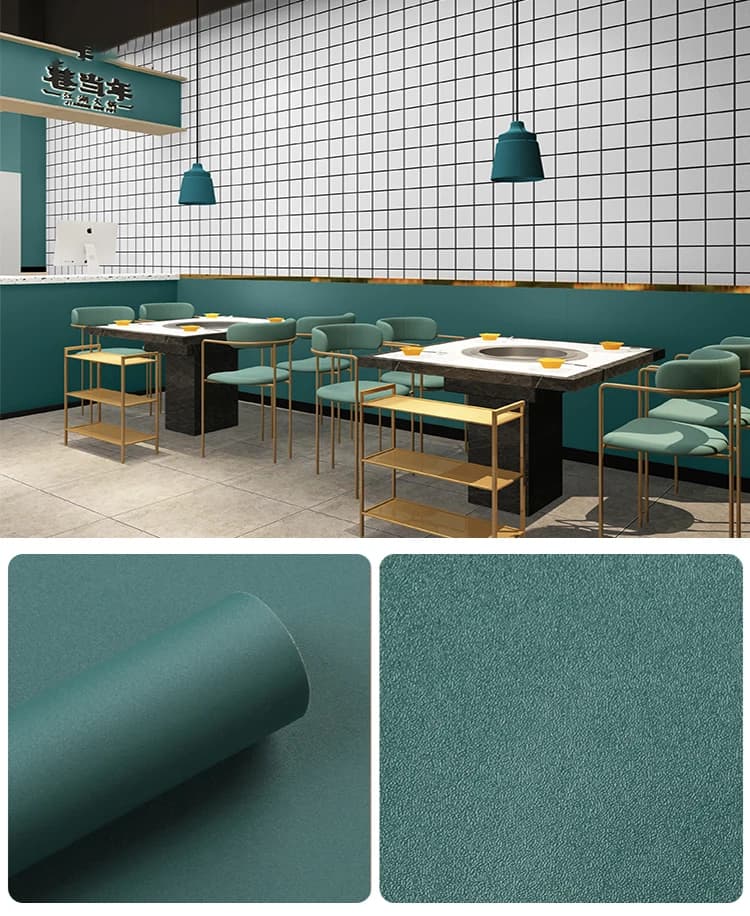 Peel and Stick Wall Paper Sticker Shop Removable Pvc Self Adhesive Wallpaper Modern Design for House Restaurant Home Decoration detail 6