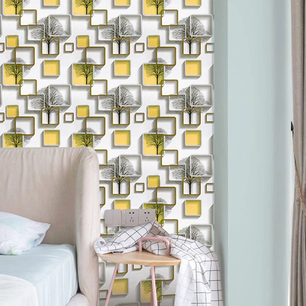 Self Adhesive Removable Decoration Home Wallpaper 3dPVC Vinyl Waterproof Wallpaper Bedroom Interior