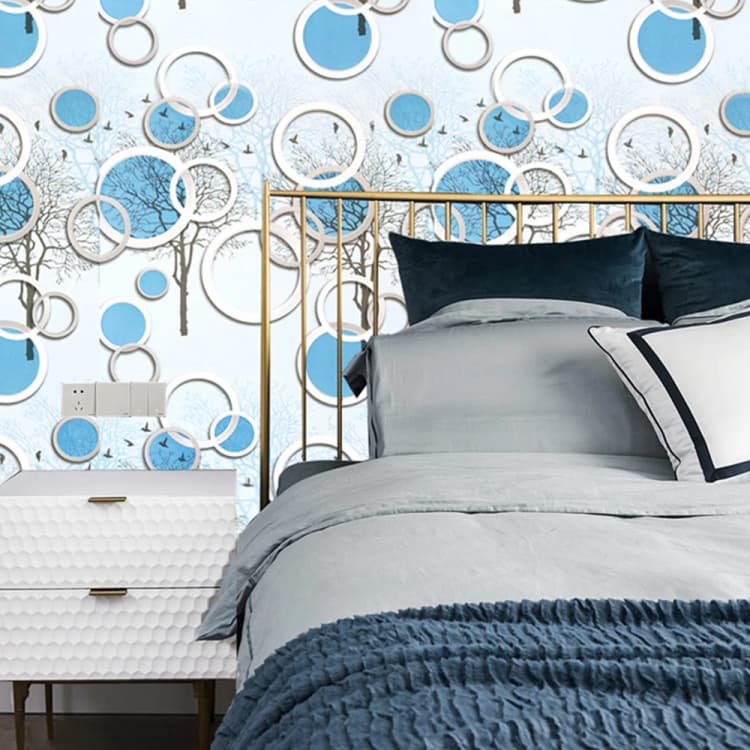 Self Adhesive Removable Decoration Home Wallpaper 3dPVC Vinyl Waterproof Wallpaper Bedroom Interior detail 4