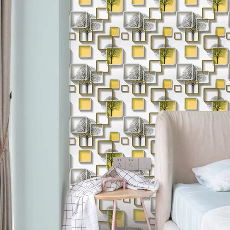Self Adhesive Removable Decoration Home Wallpaper 3dPVC Vinyl Waterproof Wallpaper Bedroom Interior detail 8