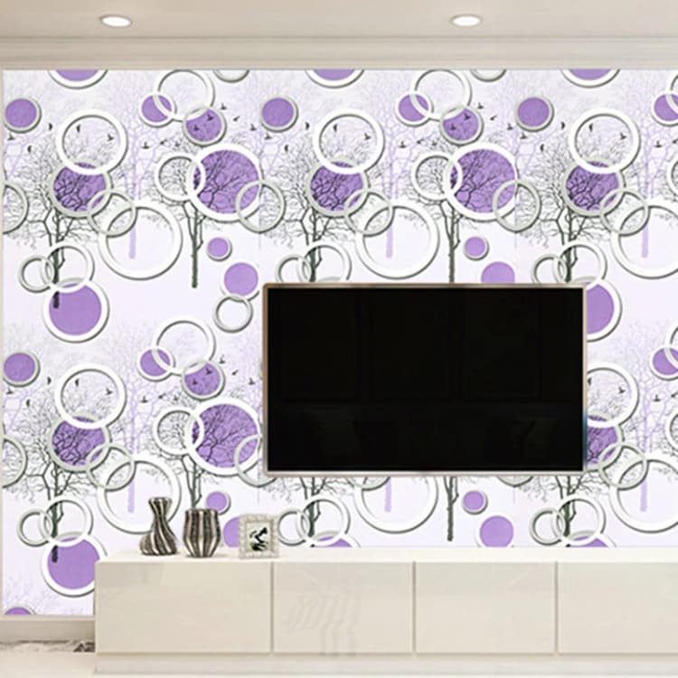 Waterproof Pvc Peel and Stick Adhesive Wall Paper Design 3D Flowers Wallpaper Papier Peint Wall Film for Bathroom Living Room detail 2