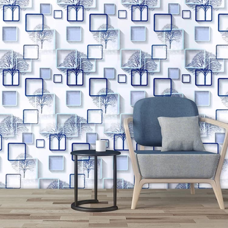 Waterproof Pvc Peel and Stick Adhesive Wall Paper Design 3D Flowers Wallpaper Papier Peint Wall Film for Bathroom Living Room detail 7