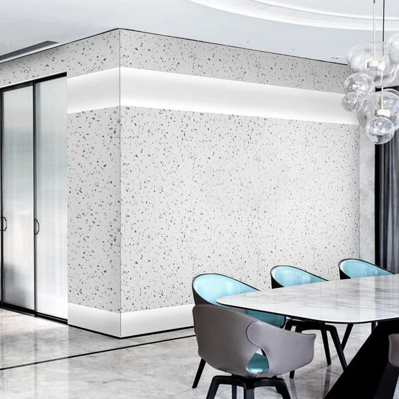 Morden Waterproof Easy Clean Terrazzo Marble PVC Peel and Stick Self Adhesive Wallpaper for Clothes Coffee Shop Room Decoration