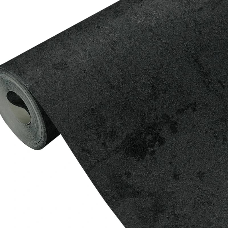 Chinese Factory Wholesale Morden Waterproof Pvc Self Adhesive Papel De Parede Wall Paper Black Concrete Peel and Stick Wallpaper