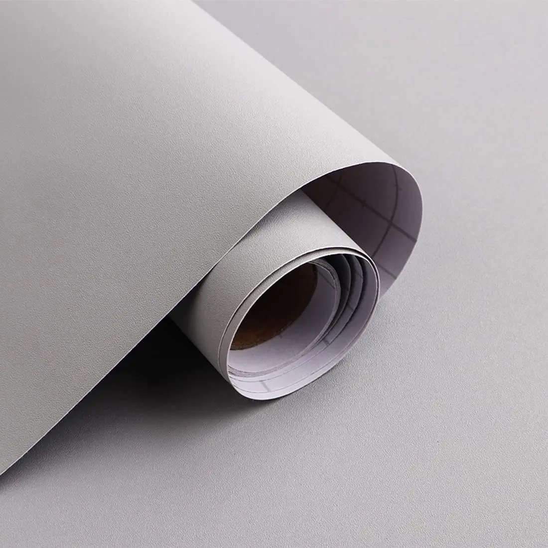 COWINLIFE DECO High Quality Grey Wallpaper Peel and Stick Solid Colour Wall Sticker Waterproof Self-Adhesive Wall Paper for Wall