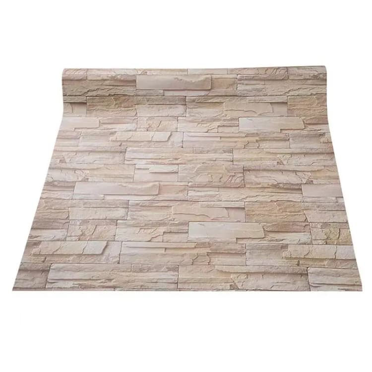 COWINLIFE DECO Wholesale Home Decoration Wall Paper Waterproof Vinyl 3D Stone Brick Self Adhesive Peel and Stick Wall Sticker detail 1