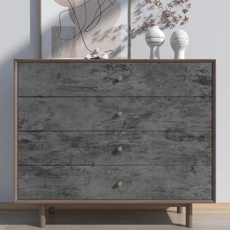 COWINLIFE DECO Thick Grey Concrete Wall Paper Cement Wallpaper Peel and Stick Vinyl Textured Self-Adhesive Wall Sticker for Bathroom detail 6
