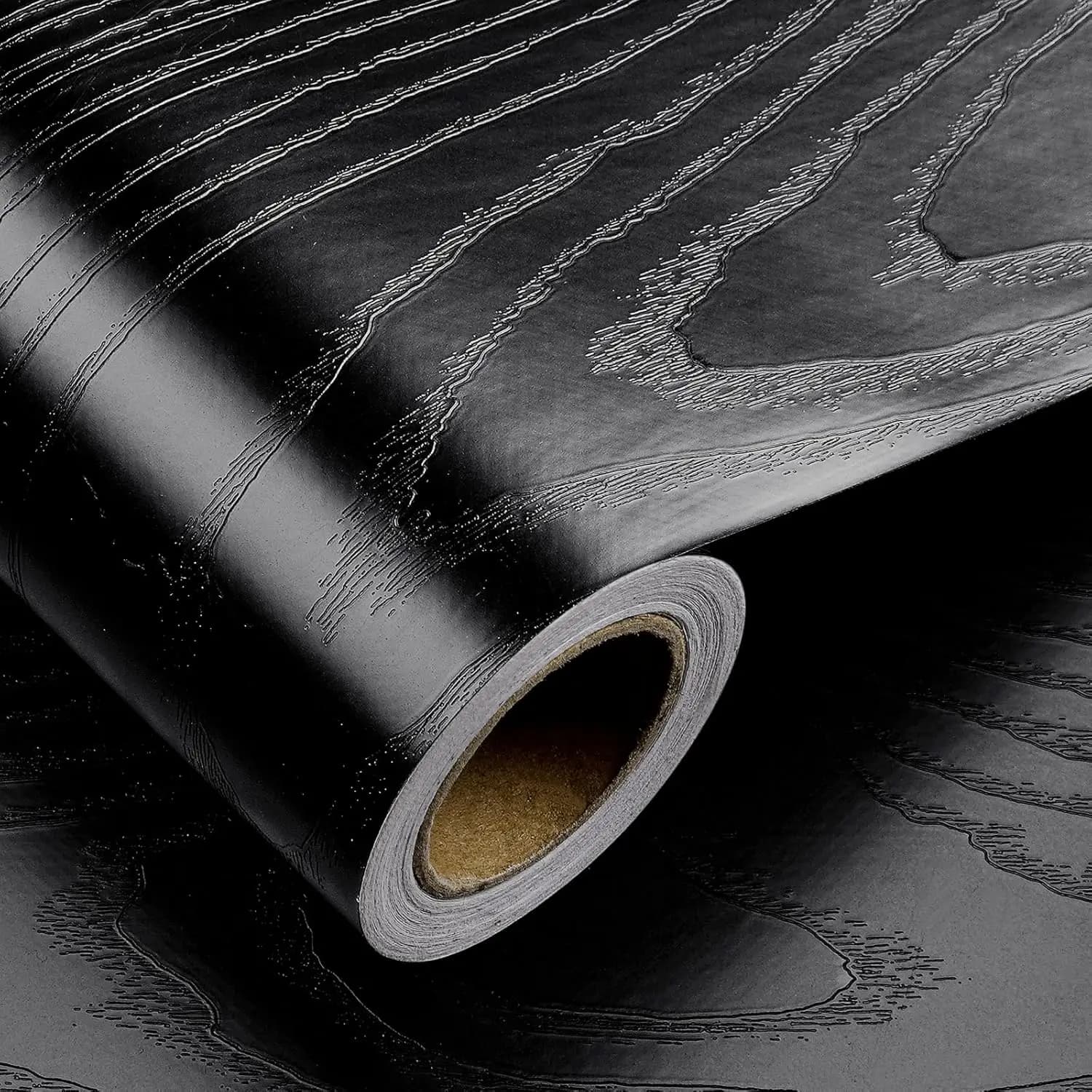 COWINLIFE DECO Thick Wood Grain Wallpaper Peel and Stick Wood Wall Sticker PVC Vinyl Self Adhesive Wall Paper for Kitchen Cabinet