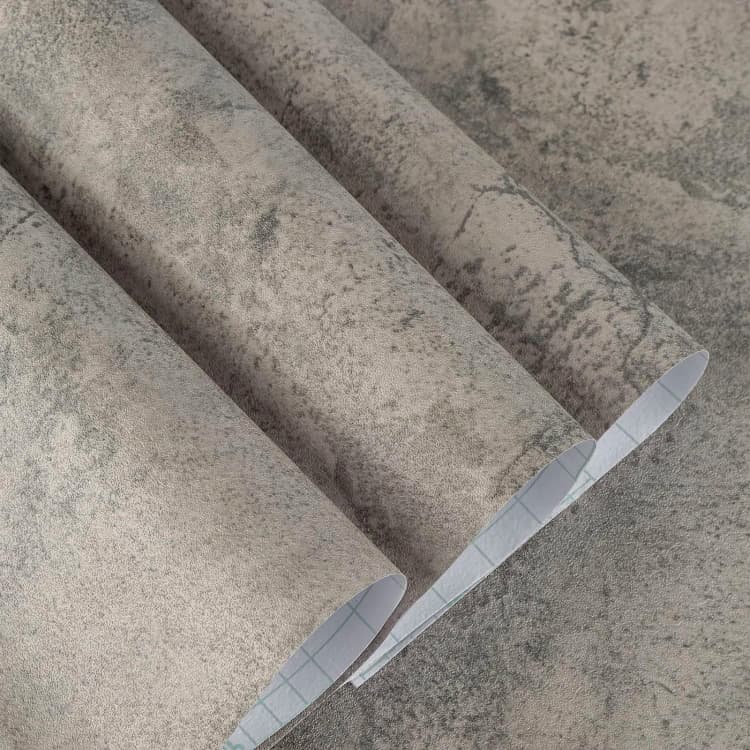 COWINLIFE DECO Wholesale Thick Concrete Wallpaper Roll Peel and Stick 3D Vinyl Waterproof PVC Self Adhesive Cement Sticker for Wall detail 1