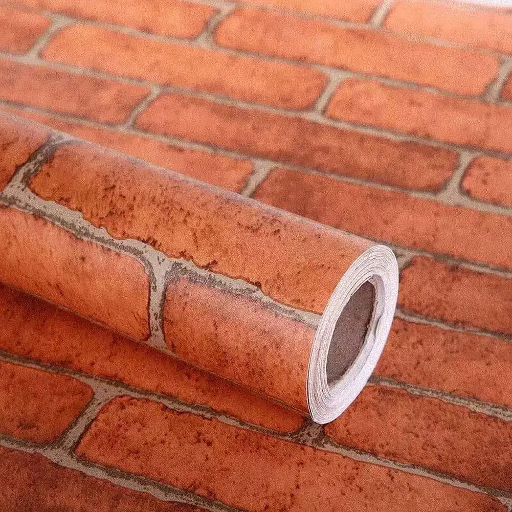 COWINLIFE DECO Factory Price Home Decoration Wall Paper Waterproof Vinyl 3D Living Room Stone Brick Self Adhesive Wallpaper