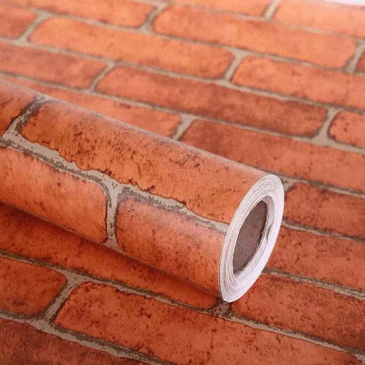 COWINLIFE DECO Factory Price Home Decoration Wall Paper Waterproof Vinyl 3D Living Room Stone Brick Self Adhesive Wallpaper detail 1