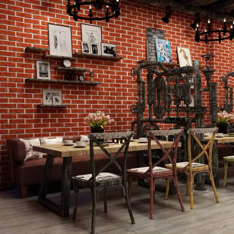 COWINLIFE DECO Factory Price Home Decoration Wall Paper Waterproof Vinyl 3D Living Room Stone Brick Self Adhesive Wallpaper detail 3