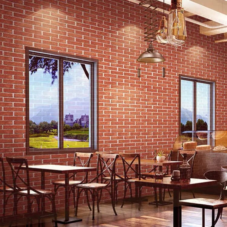 COWINLIFE DECO Factory Price Home Decoration Wall Paper Waterproof Vinyl 3D Living Room Stone Brick Self Adhesive Wallpaper detail 4
