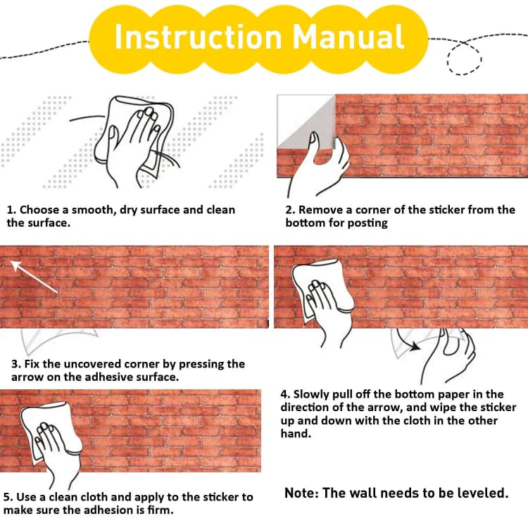 COWINLIFE DECO Factory Price Home Decoration Wall Paper Waterproof Vinyl 3D Living Room Stone Brick Self Adhesive Wallpaper detail 5