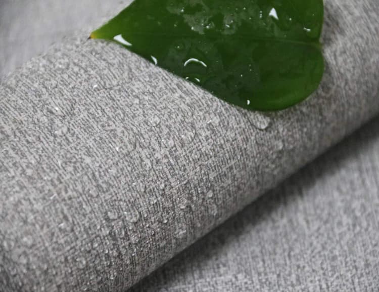 COWINLIFE DECO Gray Peel and Stick Wallpaper Grasscloth Contact Paper Faux Linen Textured Wallpaper Self Adhesive for Bedroom Decor detail 2