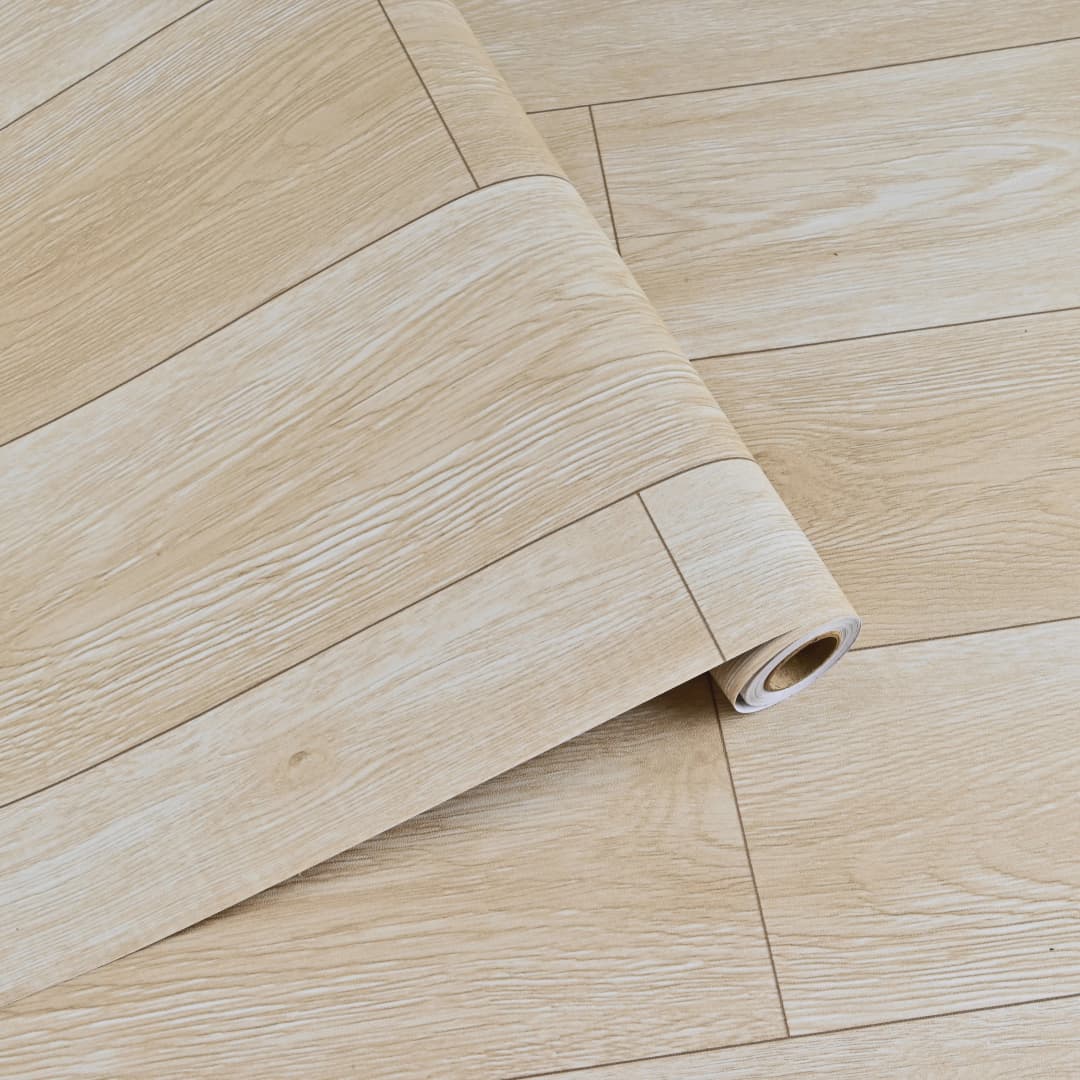 COWINLIFE DECO Custom Thick Waterproof PVC Self Adhesive Wood Flooring Sticker Luxury 3d Vinyl for Kitchen Bathroom Floor