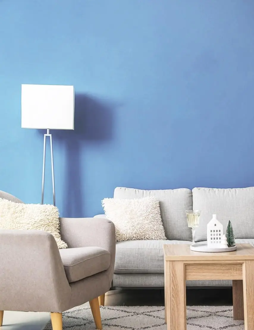 COWINLIFE DECO Hot Selling Light Blue Solid Color Plain Vinyl Pvc Wall Paper Self Adhesive Decoration Wallpaper Rolls for Bedroom detail 4