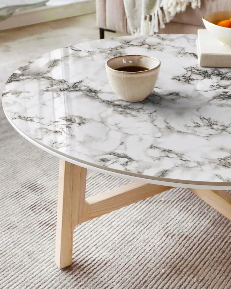COWINLIFE Black Peel and Stick Wall Papers Self Adhesive Wall Wallpaper 3D Marble Stickers Wallpaper Film for Bathroom detail 2