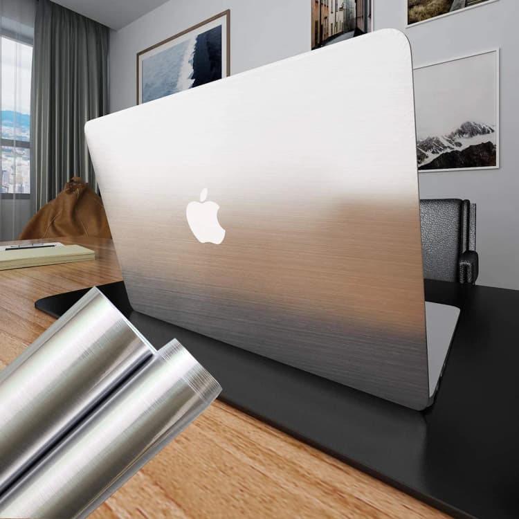 Metallic Gold Waterproof Contact Paper Metal Look Self Adhesive Peel and Stick Diy Decor Liner Covering Film Wallpaper Roll detail 2