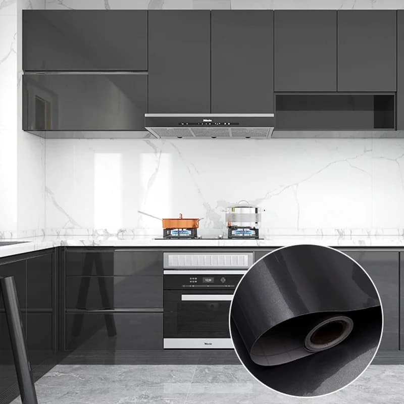 Cheap Waterproof Pvc Glossy Glitter Stick and Peel Self Adhesive Wallpaper for Cabinet Door Kitchen Appliance Surface Decoration