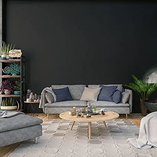 Cheap Waterproof Removable Pvc Plain Textured Black Wall Paper Rolls Self Adhesive Peel and Stick Wallpaper for Room Decor