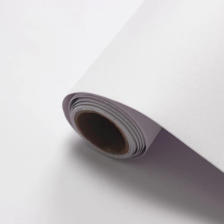 Cheap Solid Color Plain White Pvc Wallpaper Self Adhesive Peel and Stick Wall Paper for Kitchen Cabinet Furniture Countertop detail 2
