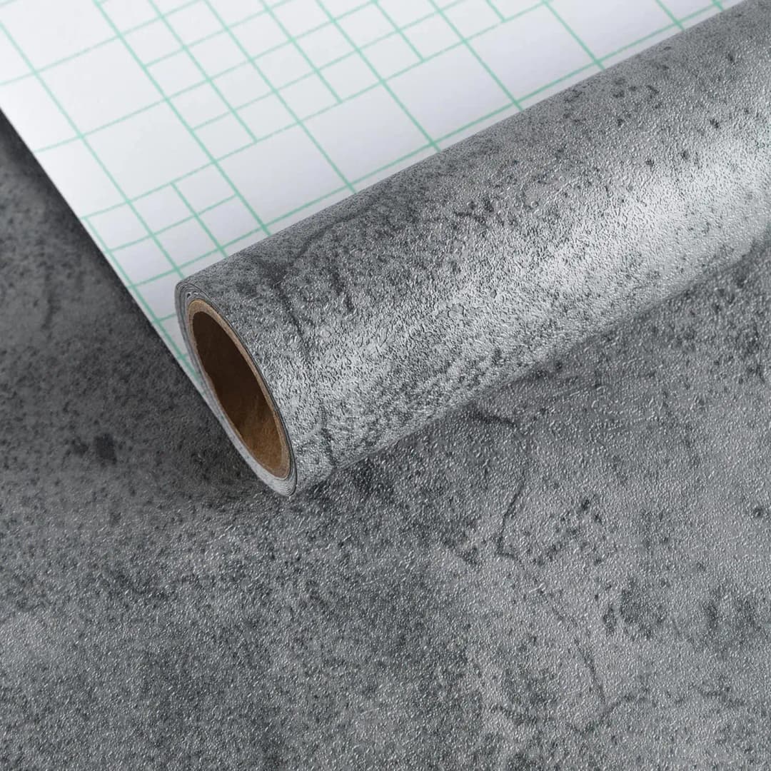 COWINLIFE Thick Matte Vinyl 3d Self Adhesive Removable Wall Paper Cement Concrete Wallpaper Rolls Sticker for Wall Decor