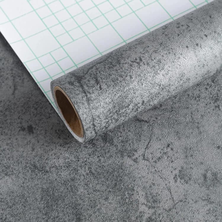 COWINLIFE Thick Matte Vinyl 3d Self Adhesive Removable Wall Paper Cement Concrete Wallpaper Rolls Sticker for Wall Decor detail 1