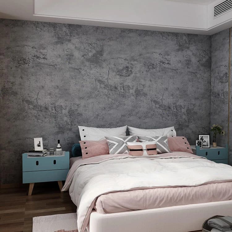 COWINLIFE Thick Matte Vinyl 3d Self Adhesive Removable Wall Paper Cement Concrete Wallpaper Rolls Sticker for Wall Decor detail 3