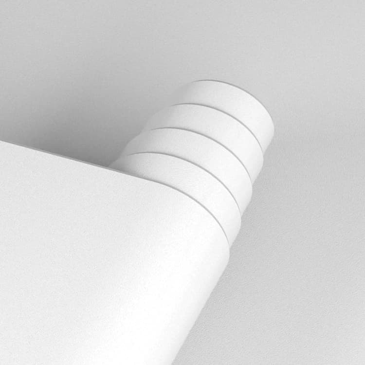 COWINLIFE White Matte Peel and Stick Self-Adhesive Wall Paper Solid Vinyl Film Decorative Wallpapers for Cabinet Walls detail 1