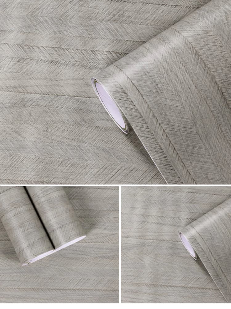 Herringbone Peel and Stick Wallpaper  Home Decoration PVC Self Adhesive Film Wooden Textures Wallpaper Roll for Doors Furniture detail 5