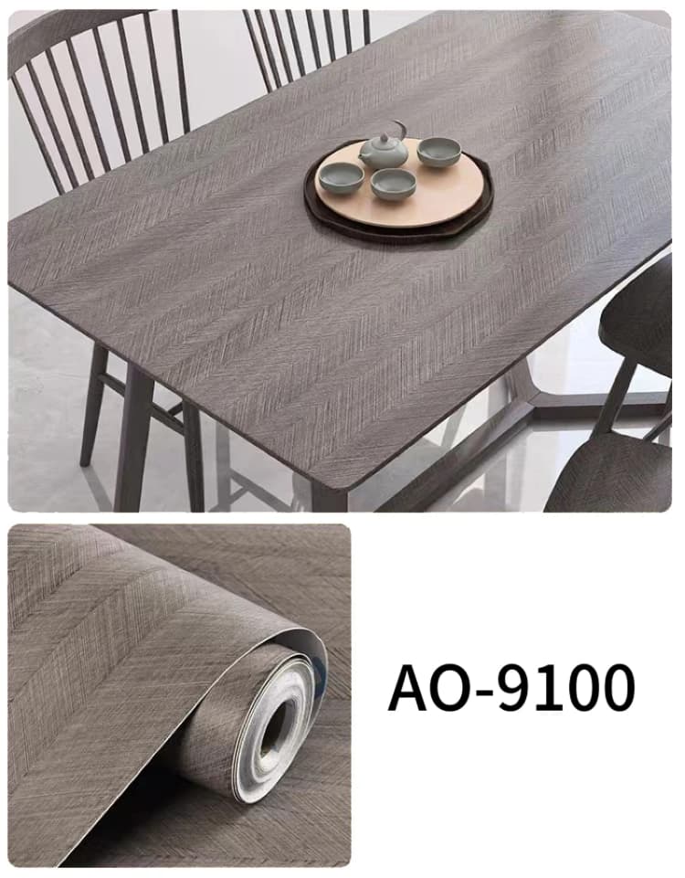 Herringbond  Gray Contact Paper Peeling and Pasting Retro Wood Grain Removable Self-adhesive Wallpaper Bedroom Bathroom detail 2