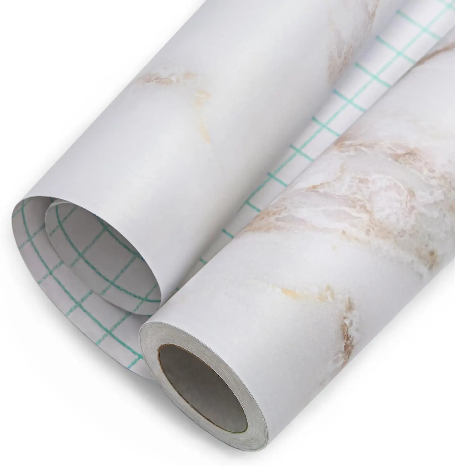 COWINLIFE Vinyl White Gold Peel and Stick Wallpaper Self Adhesive Waterproof Marble Wallpapers Stickers for Bathroom