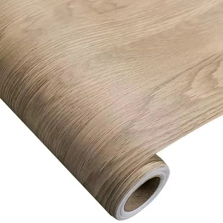 COWINLIFE Wood Grain Wallpaper Peel and Stick Textured Wallpapers Stickers Self Adhesive Removable for Kitchen Cabinets detail 1