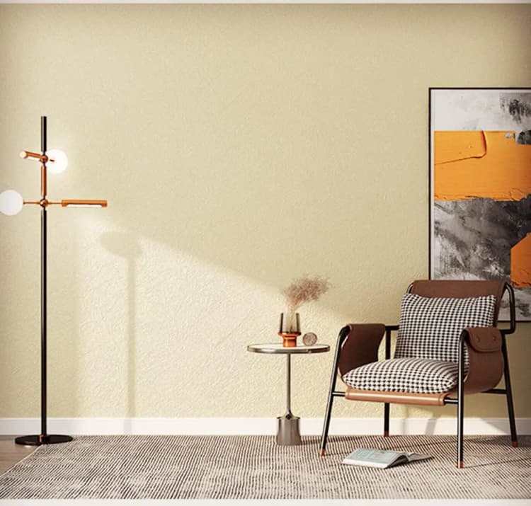 COWINLIFE Yellow 3d Wall Wallpaper Self Adhesive Home Decorative Vinyl Film Silk Embossed Wallpaper for Bedroom Decor detail 4