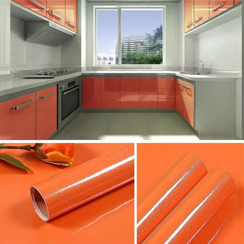 COWINLIFE PVC Vinyl Self Adhesive Contact Paper Peel and Stick Waterproof Glitter Wallpaper for Kitchen Cabinet Walls detail 6