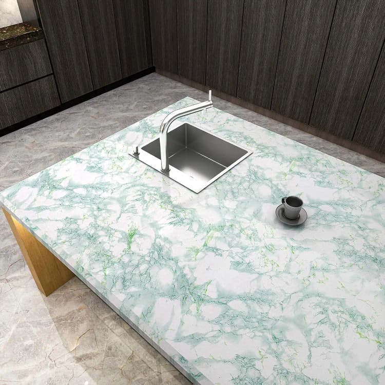 COWINLIFE 3D Modern Marble Wallpaper Pvc Self Adhesive Marble Kitchen Water Proof Wall Paper Designs for Living Room detail 2