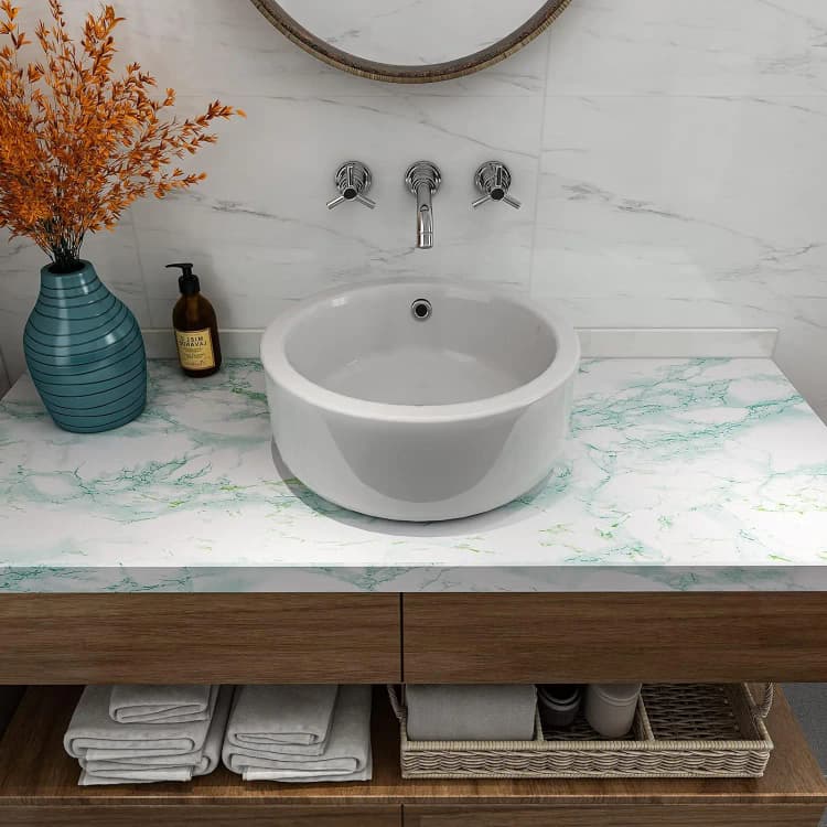 COWINLIFE 3D Modern Marble Wallpaper Pvc Self Adhesive Marble Kitchen Water Proof Wall Paper Designs for Living Room detail 5
