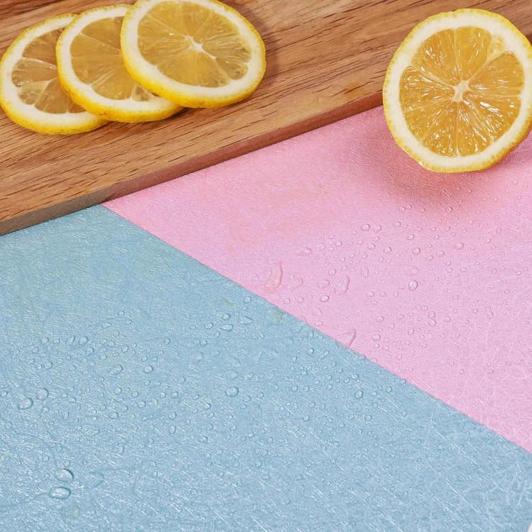 3D Peel and Stick Wallpaper Blue Silk Wallpaper for Bedroom Self-Adhesive Embossed Textured Wallpaper Waterproof detail 2