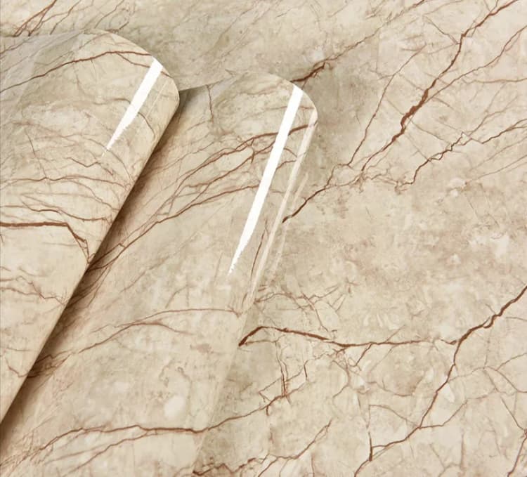 Wholesale Waterproof PVC Vinyl Marble Wallpaper Sticker Peel and Stick Self Adhesive Removable Wallpaper for Kitchen detail 2