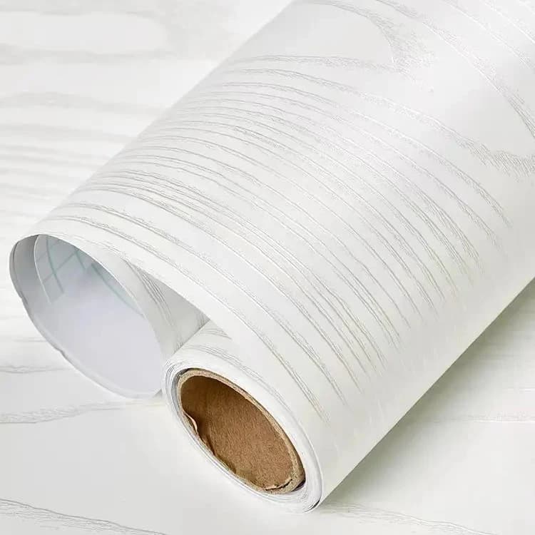 High Quality Waterproof 3D White Wallpaper Wood Design Peel and Stick Wallpaper Self Adhesive Vinyl for Living Room