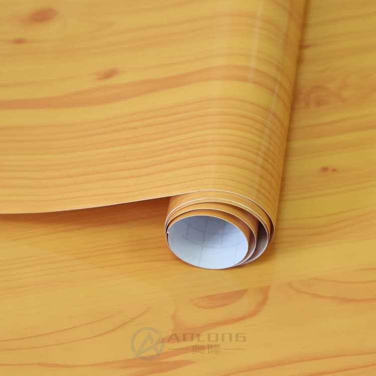 Pvc Wood Vinyl Kitchen Cabinet Bedroom Wardrobe Furniture Renovation Sticker Waterproof Decorative Film Self Adhesive Wallpaper detail 5