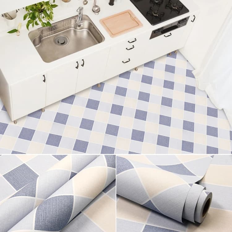 60Cm*5M Waterproof Peel and Stick Floor Tile Paper Self Adhesive Flooring Pvc Sticker Wallpaper for Kitchen Bathroom Floor detail 1