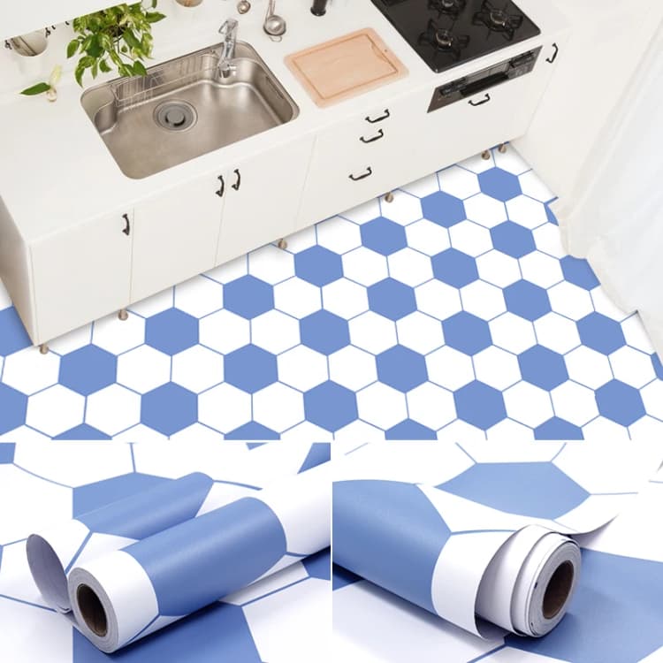 60Cm*5M Waterproof Peel and Stick Floor Tile Paper Self Adhesive Flooring Pvc Sticker Wallpaper for Kitchen Bathroom Floor detail 3