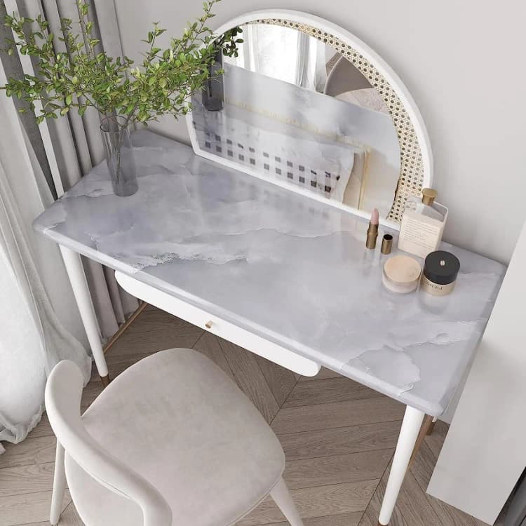 Grey Waterproof 3D Marble Sticker Wallpaper Peel and Stick Self Adhesive Wallpaper Removable for Home Decoration detail 3