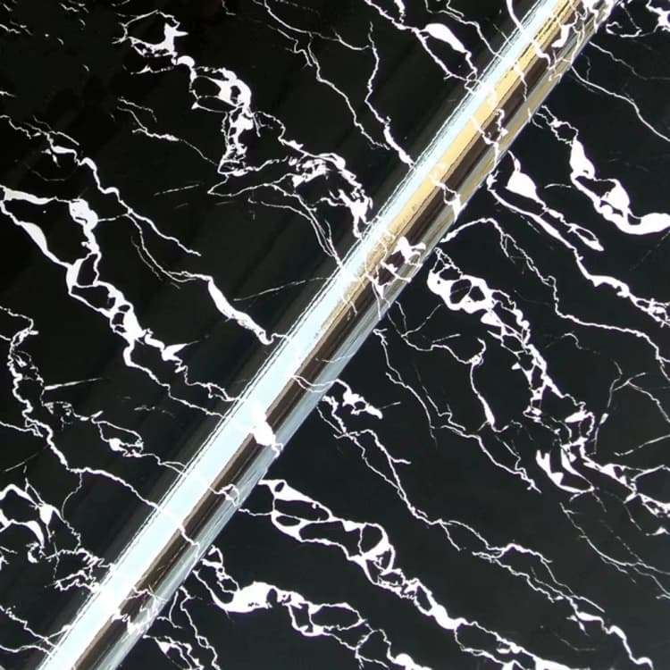 Black Waterproof 3D Marble Sticker Wallpaper Peel and Stick Self Adhesive Wallpaper Removable for Home Decoration detail 2