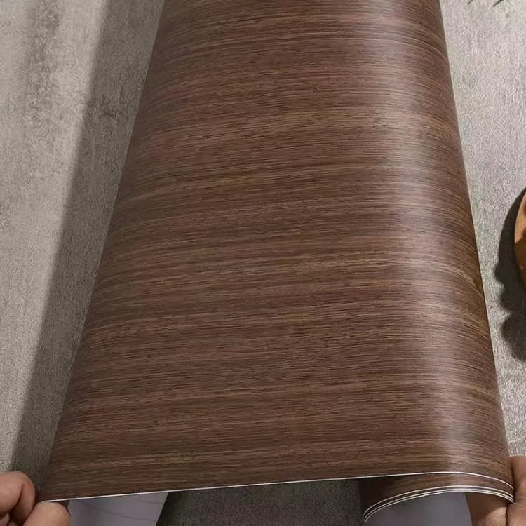 Wholesale Walnut Wood Grain Sticker Peel and Stick Thick Kitchen Wallpaper Waterproof Self Adhesive Vinyl Removable detail 2
