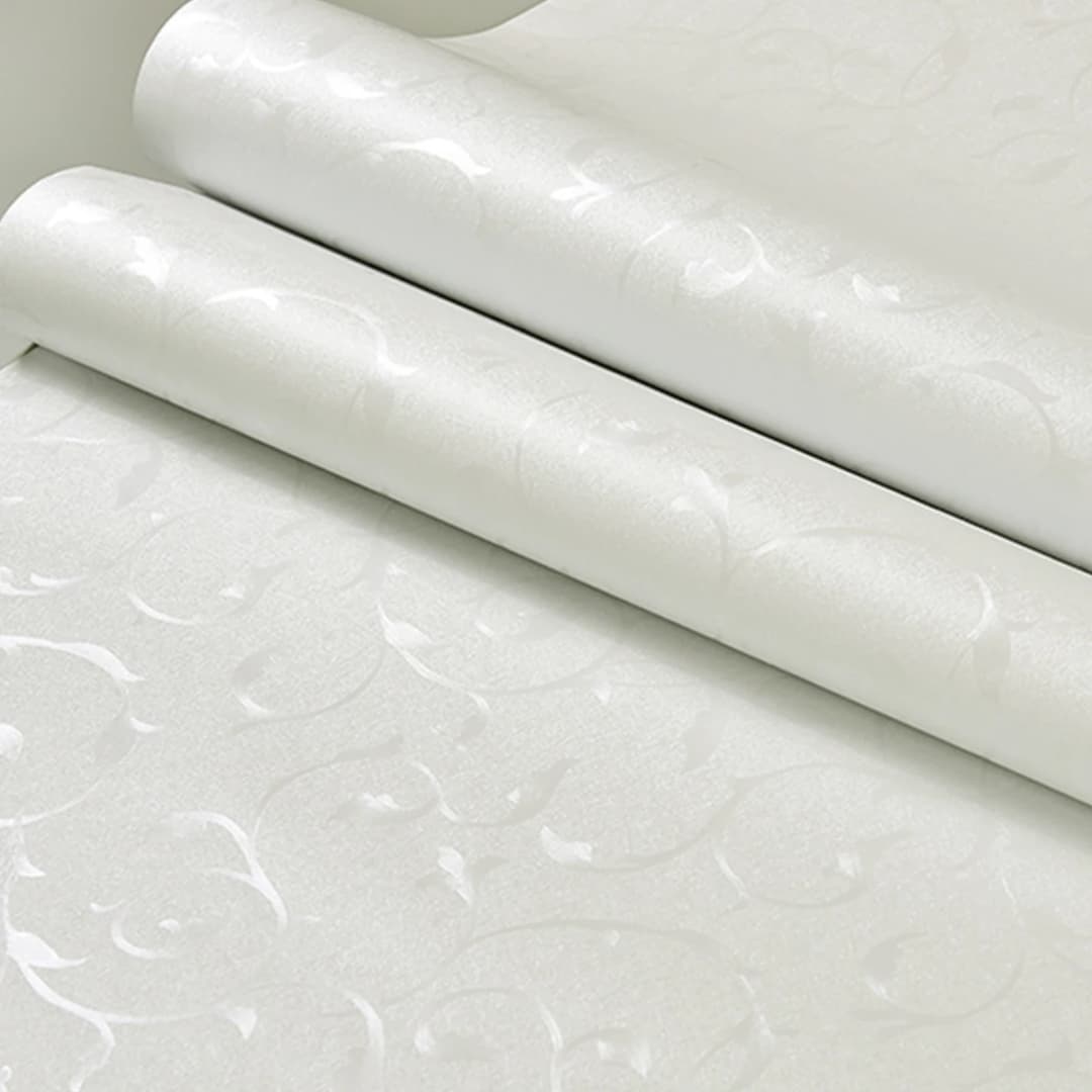 OEM 3D European Deep Embossed Decor PVC Leather Floral Peel and Stick Self Adhesive Wallpaper Removable for Bedroom